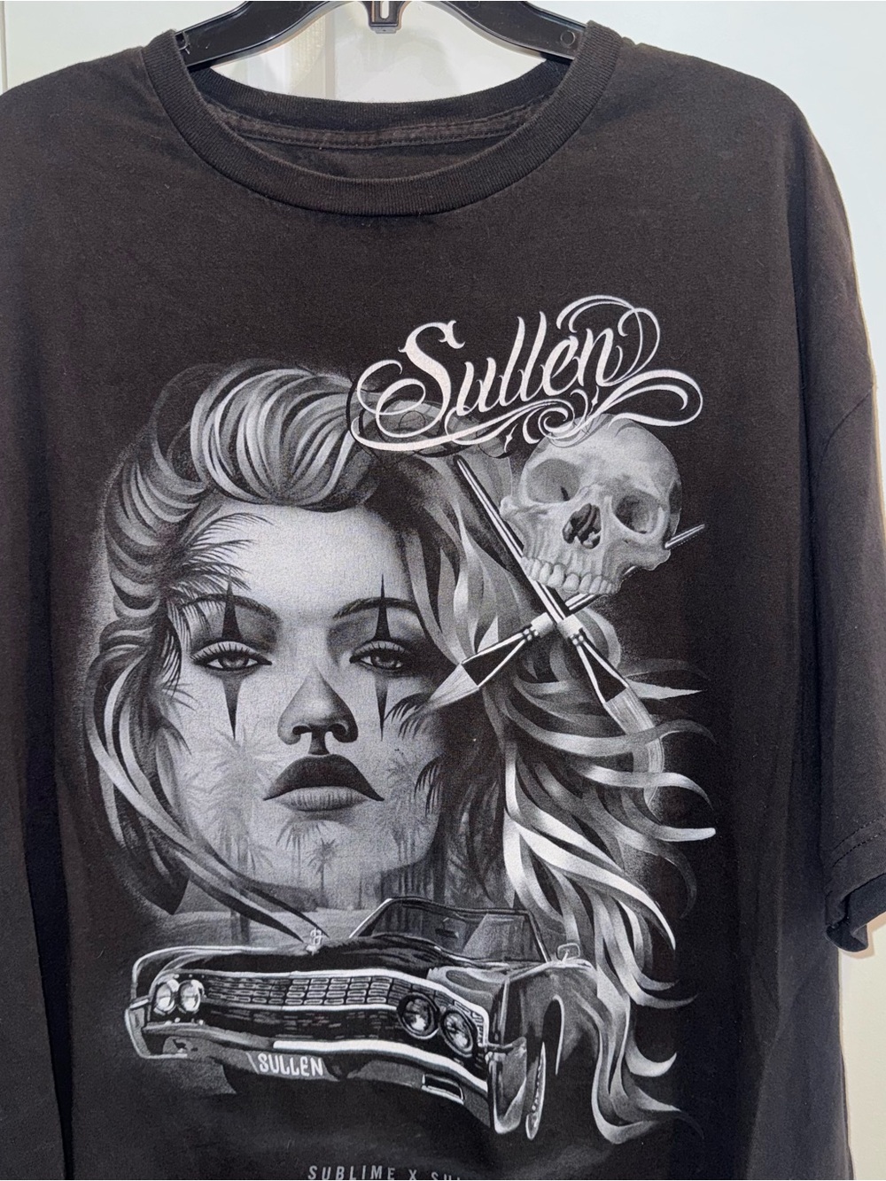 Sublime X Sullen Art Collective Shirt Mens XXL Black Brian Henery Tattoo Graphic